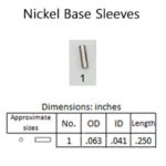 Sleeve size 1 nickel-SL1