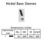 Sleeve size 1 black nickel-SL1b