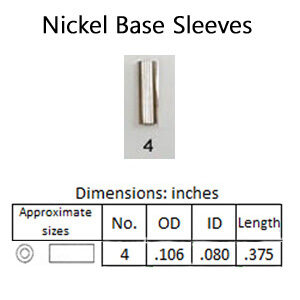 Size 4 Nickel Sleeves (SL4-25)