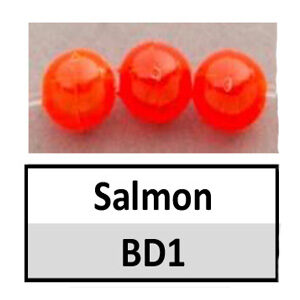 Beads 4mm Round Translucent Salmon (BD1-4mm)