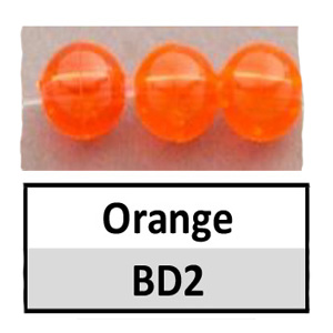 Beads 5mm Round Translucent Orange (BD2-5mm)