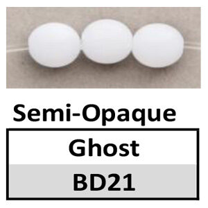 Beads 6mm Round Semi-Opaque Ghost (BD21-6mm)