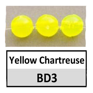 Beads 4mm Round Translucent Yellow Chartreuse (BD3-4mm)
