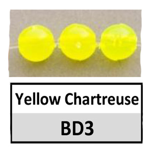 Beads 4mm Round Translucent Yellow Chartreuse (BD3-4mm)