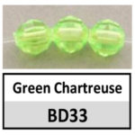 Faceted green chartreuse