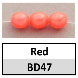 Beads 6mm Red Glow in the Dark (BD47-6mm)