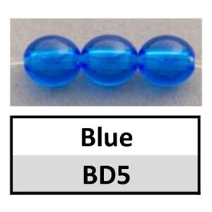 Beads 6mm Round Translucent Blue (BD5-6mm)