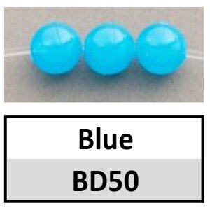 Beads 6mm Round Blue Glow in the Dark (BD50-6mm)