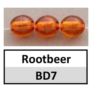 Beads 8mm Round Translucent Rootbeer (BD7-8mm)
