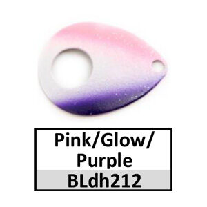 Size 5 Colorado Double Hole CP Spinner Blades – pink/glow/purple BLdh212