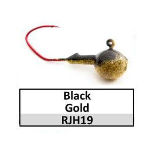 Jigs Round Head (lead product) – 3/8 oz – Black Gold (JH19)