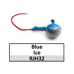 Round jig head-blue ice (blue/silver glitter)(RJH32)