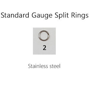 Size 2 Standard Gauge Split Rings (SR2-12)