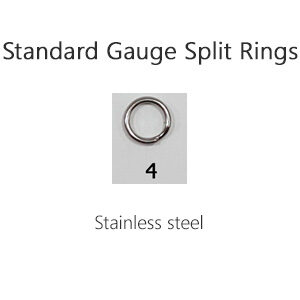 Size 4 Standard Gauge Split Rings (SR4-12)