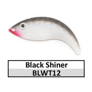 Size 4 Whiptail Custom Painted Spinner Blades – Black Shiner (BLWT12-4)