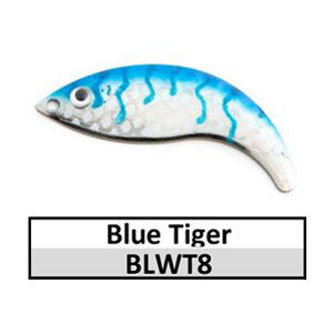 Size 4 Whiptail Custom Painted Spinner Blades – Blue Tiger (BLWT8-4)