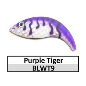Size 4 Whiptail Custom Painted Spinner Blades – Purple Tiger (BLWT9-4)