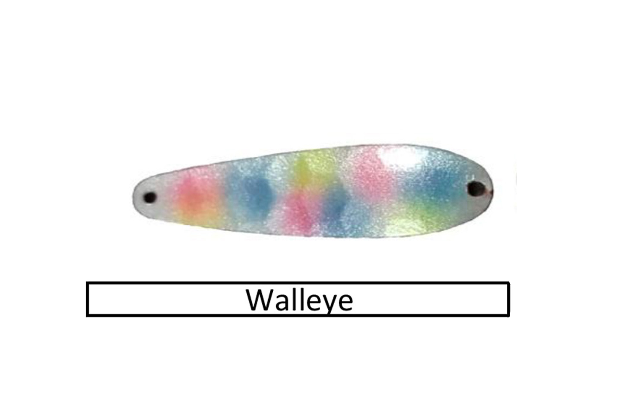 Walleye Spoons - silver, copper, painted backs