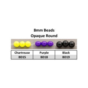 Beads 8mm Opaque Round