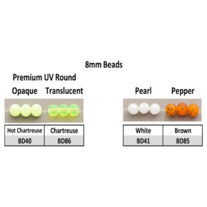 Beads 8mm Premium-Pearl-Pepper Round