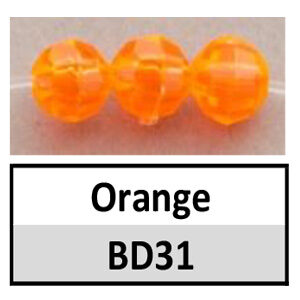Beads 6mm Faceted Orange (BD31-6mm)