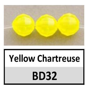 Beads 6mm Faceted Yellow Chartreuse (BD32-6mm)