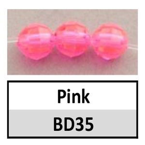 Beads 6mm Faceted Pink (BD35-6mm)
