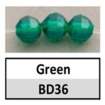 Faceted Translucent Green (BD36)