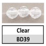Faceted Translucent Clear (BD39)