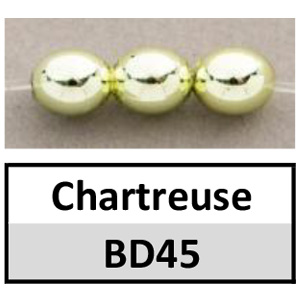 Beads 6mm Metallic Chartreuse (BD45-6mm)