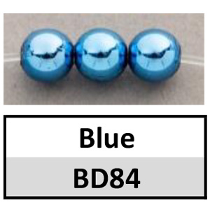Beads 6mm Metallic Blue (BD84-6mm)