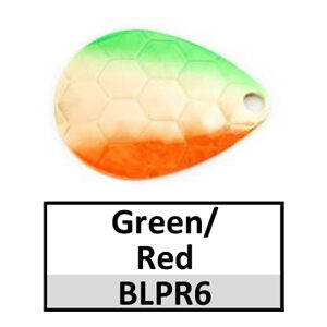 Size 4 Colorado Premium Rainbow Spinner Blades – BLPR6dc green/red gold deep cup
