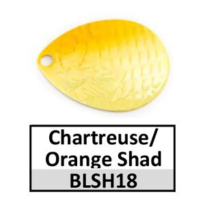 Size 4 Colorado Proscale Spinner Blades – BLSH18 chartreuse/orange shad