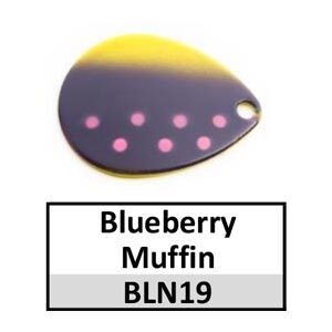 Willow NB Custom Painted Spinner Blades – N19/N8 Blueberry Muffin