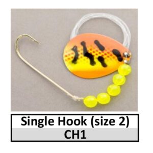 Basic Custom 1 Hook Mono 36″ Lead Crawler Harness