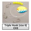 NBCP 3 Hook Mono 36″ Lead Crawler Harness - D&B Fishing