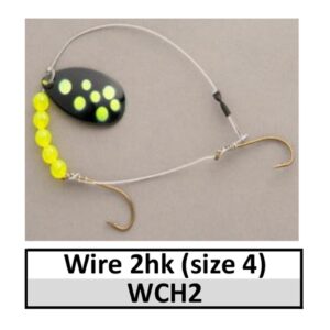 Basic Custom 2 Hook Wire 13-15″ Lead Crawler Harness