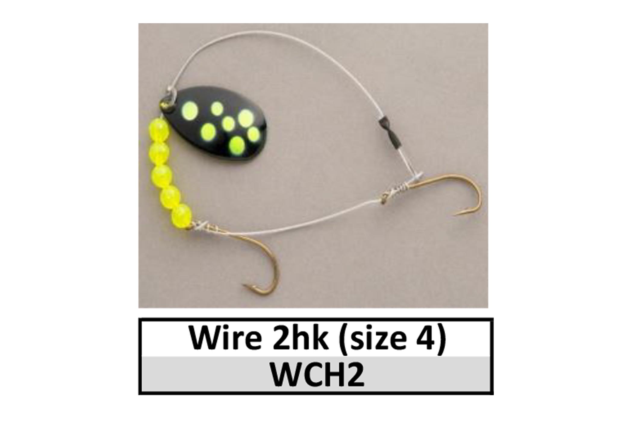 Basic CP 2 Hk Wire 13-15″ Lead Crawler Harness - D&B Fishing