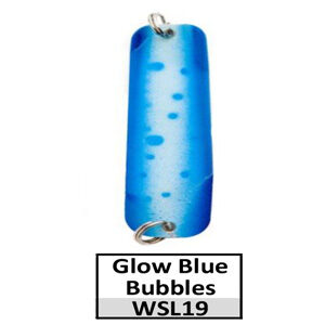Walleye Slasher-Dodger – Glow Blue Bubbles (WSL19)