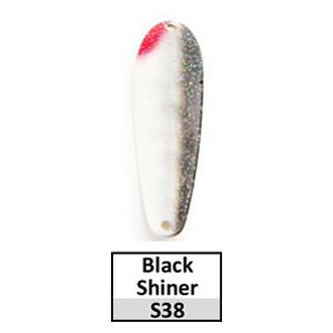 Walleye Spoons-Gold base (trolling) – Black Shiner-S38