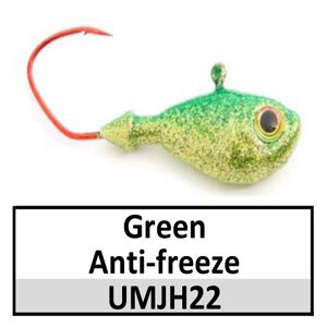 Ultra Minnow Jig Head (lead product) – 1 oz – Green/Antifreeze (JH22)
