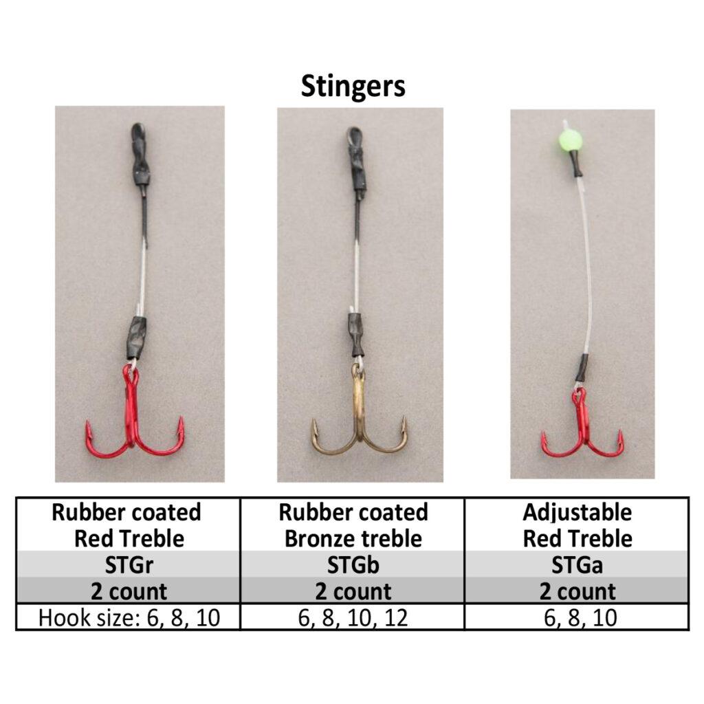 Stinger Hooks (use with a jig) D&B Fishing