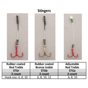 Stinger Hooks (use with a jig)