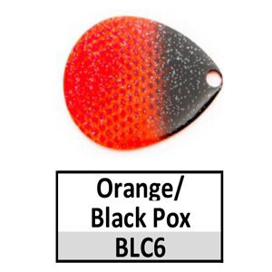 Willow NB Custom Painted Spinner Blades – C6 Orange/Black Pox