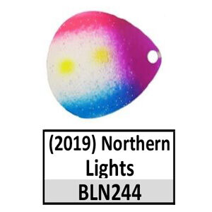 Willow NB Custom Painted Spinner Blades – N244 Northern Lights