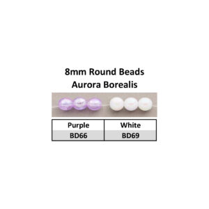Beads 8mm Aurora Borealis Round