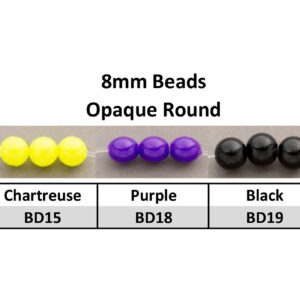 Beads 8mm Round Opaque Purple (BD18-8mm)