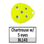 BL143 chartreuse w/ 5 eyes