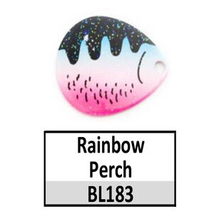 Size 4 Colorado Baitfish Perch Spinner Blades – rainbow perch BL183/185