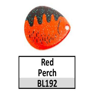 Size 4 Colorado Baitfish Perch Spinner Blades – red perch BL192